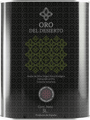 125,95 € Envío gratis | Aceite de Oliva Oro del Desierto Virgen Extra España Hojiblanca Botella Especial 3 L