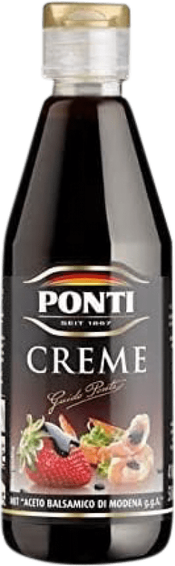 54,95 € Spedizione Gratuita | Scatola da 3 unità Aceto Ponti Balsamico, Crème — Panna D.O.C. Modena Italia Bottiglietta 20 cl