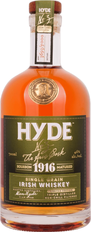 67,95 € 免费送货 | 威士忌单一麦芽威士忌 Hyde Nº3 The Áras Cask 1916 Limited Edition 爱尔兰 瓶子 70 cl