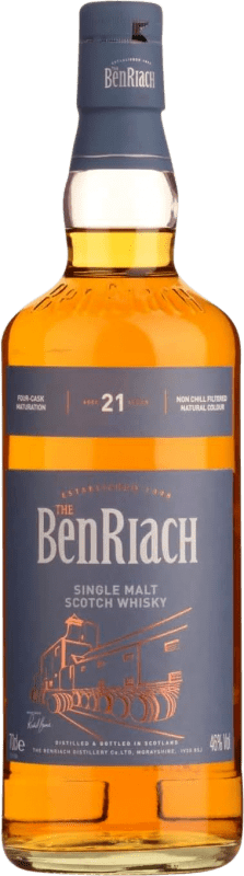 293,95 € Envío gratis | Whisky Blended The Benriach Four-Cask Maturation Reino Unido 21 Años Botella 70 cl