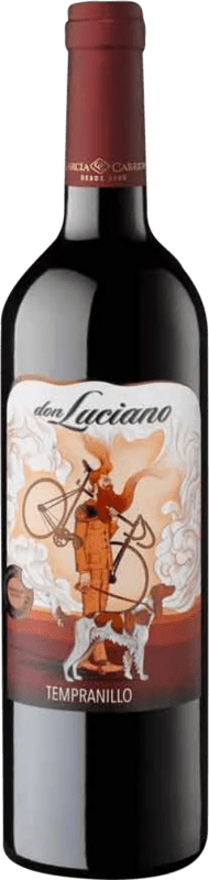 4,95 € Envio grátis | Vinho tinto Don Luciano D.O. La Mancha Castela-Mancha Espanha Tempranillo Garrafa 75 cl