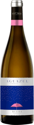 5,95 € Envio grátis | Vinho branco Cuatro Rayas Aguazul Blanco D.O. Rueda Castela e Leão Espanha Verdejo Garrafa 75 cl