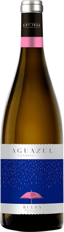 6,95 € Spedizione Gratuita | Vino bianco Cuatro Rayas Aguazul Blanco D.O. Rueda Castilla y León Spagna Verdejo Bottiglia 75 cl