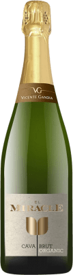 15,95 € Envoi gratuit | Blanc mousseux Vicente Gandía El Miracle Ecológico Brut D.O. Cava Communauté valencienne Espagne Macabeo, Chardonnay Bouteille 75 cl