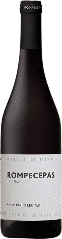 18,95 € Free Shipping | Red wine Cinco Leguas Rompecepas Tinto Fino D.O. Vinos de Madrid Spain Bottle 75 cl