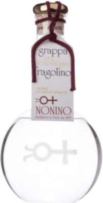 249,95 € Spedizione Gratuita | Grappa Nonino Cru Monovitigno Fragolino Italia Bottiglia 1 L