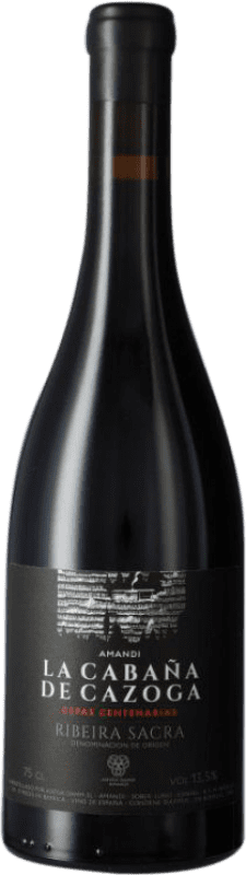 129,95 € Envío gratis | Vino tinto Damm La Cabaña de Cazoga Cepas Centenarias D.O. Ribeira Sacra Galicia España Mencía Botella 75 cl