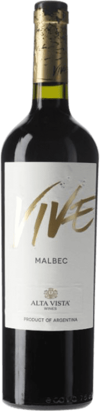 19,95 € Envío gratis | Vino tinto Altavista Vive I.G. Mendoza Mendoza Argentina Malbec Botella 75 cl