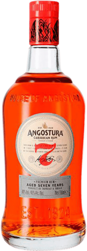 32,95 € Kostenloser Versand | Liköre Angostura Gran Añejo Trinidad und Tobago 7 Jahre Flasche 70 cl