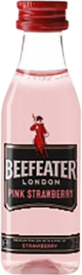 29,95 € Envio grátis | Caixa de 12 unidades Gin Beefeater Pink Reino Unido Garrafa Miniatura 5 cl
