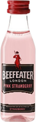 31,95 € 送料無料 | 12個入りボックス ジン Beefeater Pink — ピンク イギリス ミニチュアボトル 5 cl Strawberry — いちご