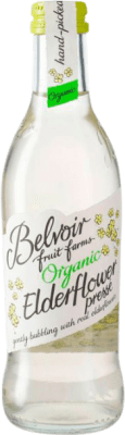 34,95 € Envío gratis | Caja de 12 unidades Refrescos Belvoir Elderflower Reino Unido Organic — Ecológico Botellín 25 cl