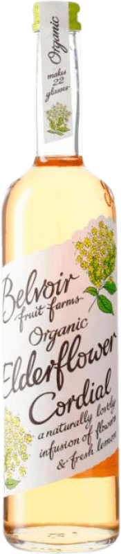 98,95 € 送料無料 | 6個入りボックス 飲み物とミキサー Belvoir Elderflower Cordial Organic イギリス ボトル Medium 50 cl アルコールなし