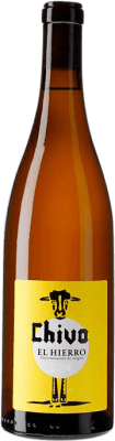 21,95 € Envío gratis | Vino Blanco Bimbache Chivo D.O. El Hierro Islas Canarias España Malvasía, Vijariego, Moscatel, Marmajuelo, Gual 75 cl
