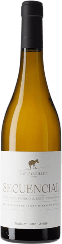 19,95 € Envio grátis | Vinho branco Fabio Coullet Secuencial D.O. Sierras de Málaga Andaluzia Espanha Mascate de Alexandria, Pedro Ximénez, Doradilla Garrafa 75 cl