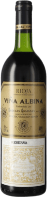 42,95 € Kostenloser Versand | Rotwein Bodegas Riojanas Viña Albina Reserve D.O.Ca. Rioja La Rioja Spanien Tempranillo, Graciano, Mazuelo Flasche 75 cl