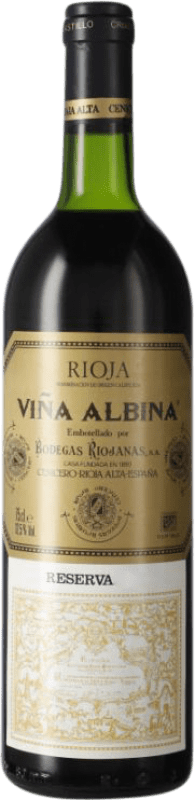 44,95 € 送料無料 | 赤ワイン Bodegas Riojanas Viña Albina 予約 D.O.Ca. Rioja ラ・リオハ スペイン Tempranillo, Graciano, Mazuelo ボトル 75 cl