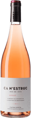 10,95 € Envío gratis | Vino Rosado Ca N'Estruc Cataluña España Garnacha 75 cl