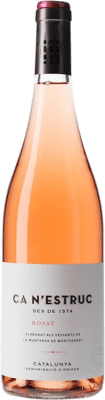 9,95 € Spedizione Gratuita | Vino rosato Ca N'Estruc Rosat Catalogna Spagna Grenache Tintorera Bottiglia 75 cl