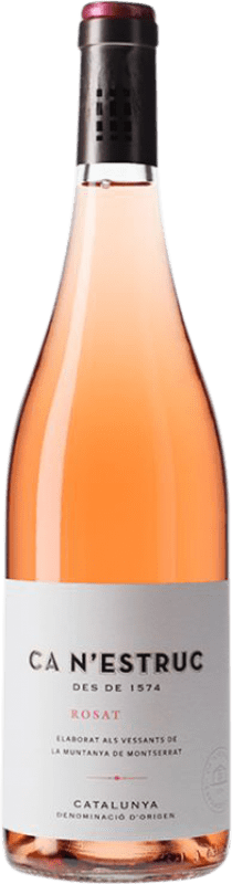 9,95 € 免费送货 | 玫瑰酒 Ca N'Estruc Rosat 加泰罗尼亚 西班牙 Grenache Tintorera 瓶子 75 cl