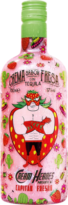 12,95 € Free Shipping | Liqueur Cream Héroes. Capitán Fresón Crema de Fresa con Tequila Spain Bottle 70 cl