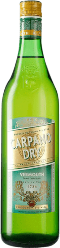 19,95 € Envío gratis | Vermut Carpano Extra Dry Italia Botella 1 L