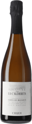 19,95 € Kostenloser Versand | Weißwein Casajou La Caldereta Brut Natur D.O. Penedès Katalonien Spanien Macabeo, Xarel·lo Flasche 75 cl