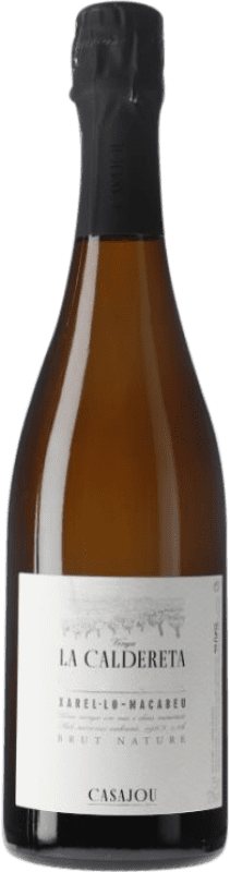 19,95 € Envío gratis | Vino blanco Casajou La Caldereta Brut Nature D.O. Penedès Cataluña España Macabeo, Xarel·lo Botella 75 cl