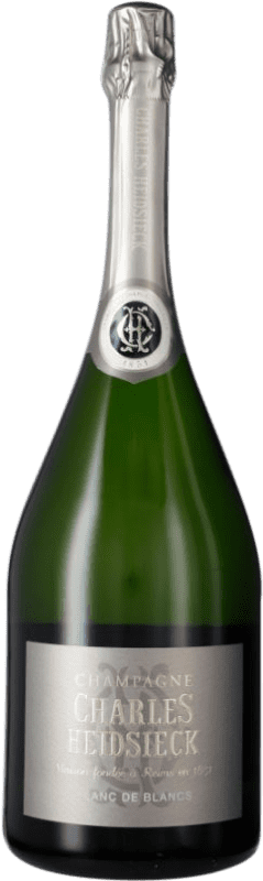 219,95 € Бесплатная доставка | Белое игристое Charles Heidsieck Blanc de Blancs A.O.C. Champagne шампанское Франция Chardonnay бутылка Магнум 1,5 L