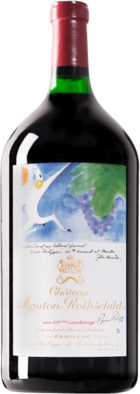 28 284,95 € Free Shipping | Red Wine Château Mouton-Rothschild 1982 Bordeaux France Jéroboam-Double Magnum Bottle 3 L