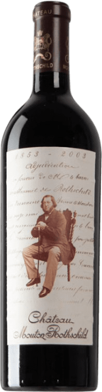 759,95 € 免费送货 | 红酒 Château Mouton-Rothschild 波尔多 法国 Merlot, Cabernet Sauvignon, Cabernet Franc 瓶子 75 cl
