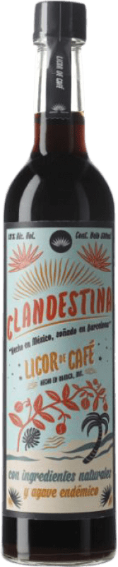 27,95 € 免费送货 | 利口酒 Clandestina 墨西哥 中瓶装 50 cl Café — 咖啡, Mezcal — 梅斯卡尔酒