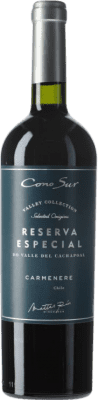 13,95 € Бесплатная доставка | Красное вино Cono Sur Especial Резерв I.G. Valle de Colchagua Долина Колхагуа Чили Carmenère бутылка 75 cl