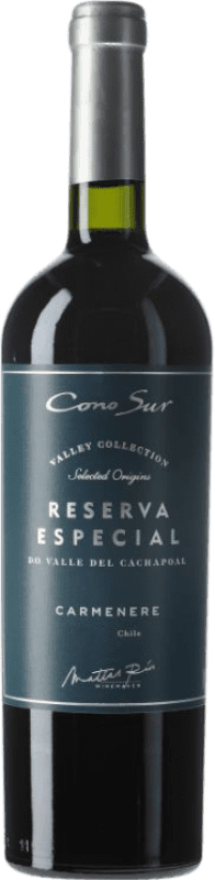 14,95 € 免费送货 | 红葡萄酒 Cono Sur 特别 珍藏 I.G. Valle de Colchagua 科尔查瓜谷 智利 Carmenère — 佳美娜 75 cl
