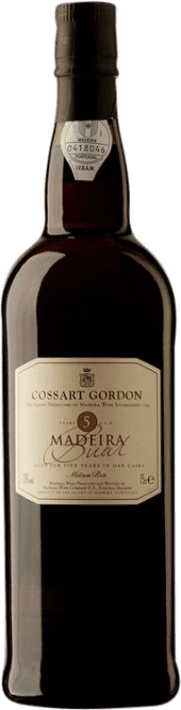 25,95 € Envio grátis | Vinho branco Cossart Gordon I.G. Madeira Madeira Portugal Boal 5 Anos Garrafa 75 cl