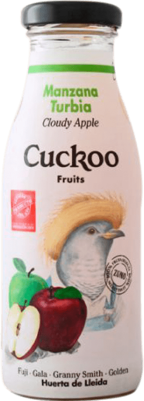 79,95 € Envío gratis | Caja de 24 unidades Refrescos Cuckoo España Botellín 25 cl Manzana