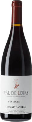 33,95 € Envío gratis | Vino tinto Andrée L'Envolée I.G.P. Val de Loire Loire Francia Gamay Botella 75 cl