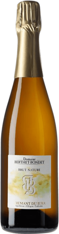 33,95 € Spedizione Gratuita | Vino bianco Berthet-Bondet Crémant Brut Nature A.O.C. Côtes du Jura Jura Francia Chardonnay, Savagnin Bottiglia 75 cl