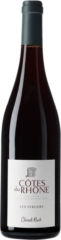 61,95 € Бесплатная доставка | Красное вино Clusel-Roch Les Vergers A.O.C. Côtes du Rhône Рона Франция Syrah — Сира Бутылка 75 cl