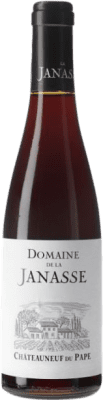 46,95 € Бесплатная доставка | Красное вино Domaine La Janasse A.O.C. Châteauneuf-du-Pape Рона Франция Syrah, Grenache, Mourvèdre Половина бутылки 37 cl