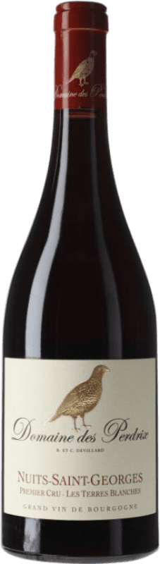 175,95 € Envio grátis | Vinho tinto Domaine des Perdrix Les Terres Blanches Premier Cru A.O.C. Nuits-Saint-Georges Borgonha França Pinot Preto Garrafa 75 cl