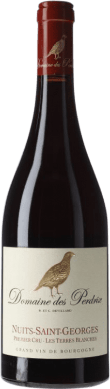 167,95 € Envío gratis | Vino tinto Domaine des Perdrix Les Terres Blanches Premier Cru A.O.C. Nuits-Saint-Georges Borgoña Francia Pinot Negro Botella 75 cl