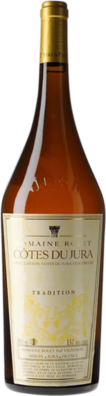 126,95 € 免费送货 | 白酒 Domaine Rolet Tradition 1998 A.O.C. Côtes du Jura 朱拉 法国 Chardonnay, Savagnin 瓶子 Magnum 1,5 L