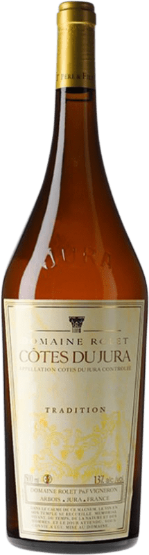 119,95 € Envio grátis | Vinho branco Rolet Tradition 1998 A.O.C. Côtes du Jura Jura França Chardonnay, Savagnin Garrafa Magnum 1,5 L
