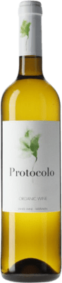 5,95 € Spedizione Gratuita | Vino bianco Dominio de Eguren Protocolo Ecológico Blanco Castilla-La Mancha Spagna Bottiglia 75 cl