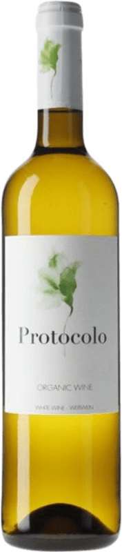 4,95 € Envío gratis | Vino Blanco Dominio de Eguren Protocolo Ecológico Blanco Castilla la Mancha España Eco Ecológico Botella 75 cl