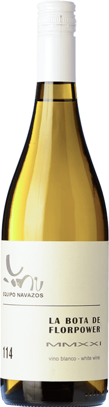 29,95 € 免费送货 | 加强葡萄酒 Equipo Navazos La Bota Nº 114 Florpower MMXXI Crianza — 陈酿 D.O. Manzanilla-Sanlúcar de Barrameda 安达卢西亚 西班牙 Palomino Fino 瓶装 75 cl