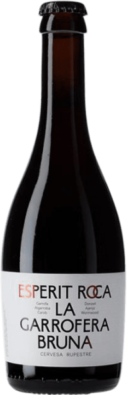 7,95 € Free Shipping | Beer Esperit Roca Cervesa Rupestre La Garrofera Bruna Spain One-Third Bottle 33 cl