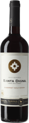 18,95 € Spedizione Gratuita | Vino rosso Familia Torres Santa Digna I.G. Valle Central Central Valley Chile Cabernet Sauvignon Bottiglia 75 cl