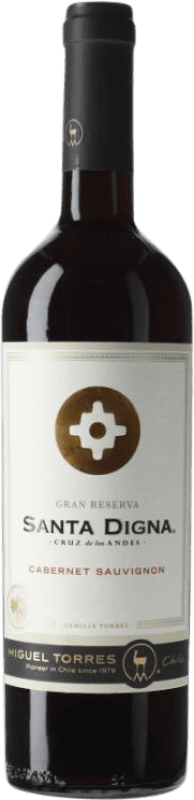 18,95 € Spedizione Gratuita | Vino rosso Familia Torres Santa Digna I.G. Valle Central Central Valley Chile Cabernet Sauvignon Bottiglia 75 cl
